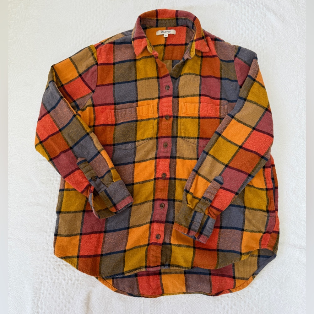 Madewell Flannel Shirt With Pockets Women’s XS 100% cotton